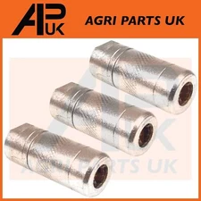 3x Heavy duty Grease Gun end 1/8 BSP Coupler nipple connector 4 Jaw Type GRN19