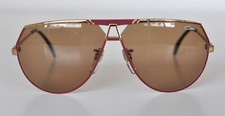 Cazal Vintage Eyeglasses - New Old Stock - Model 953- Col.331- Gold  Maroon Red