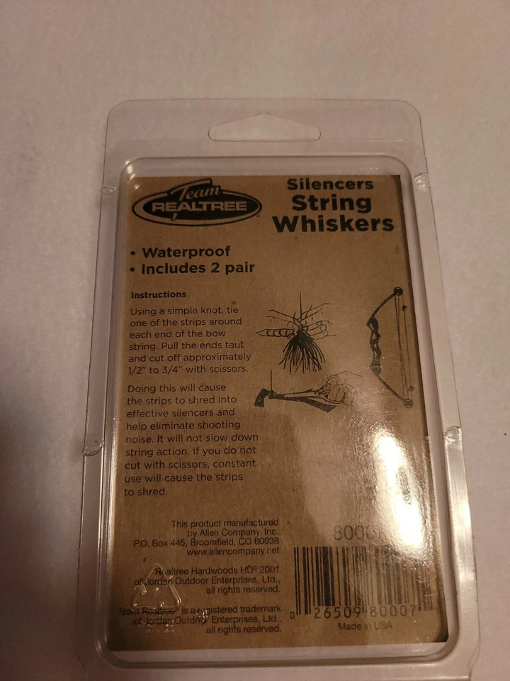 Team Realtree Whisker Bow String  Silencers Waterproof  - Image 2 of 4