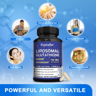 L-Glutathione 700mg Capsules - Anti-Aging Detoxification, Skin and Immune Health