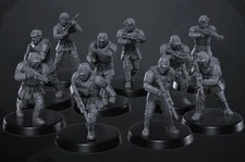 Star Wars Legion Stormtroopers EXPANSION Proxy Models 3d Printed