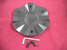 Helo Wheels Matte Black Custom Wheel Center Cap # 982S01 (1 CAP)