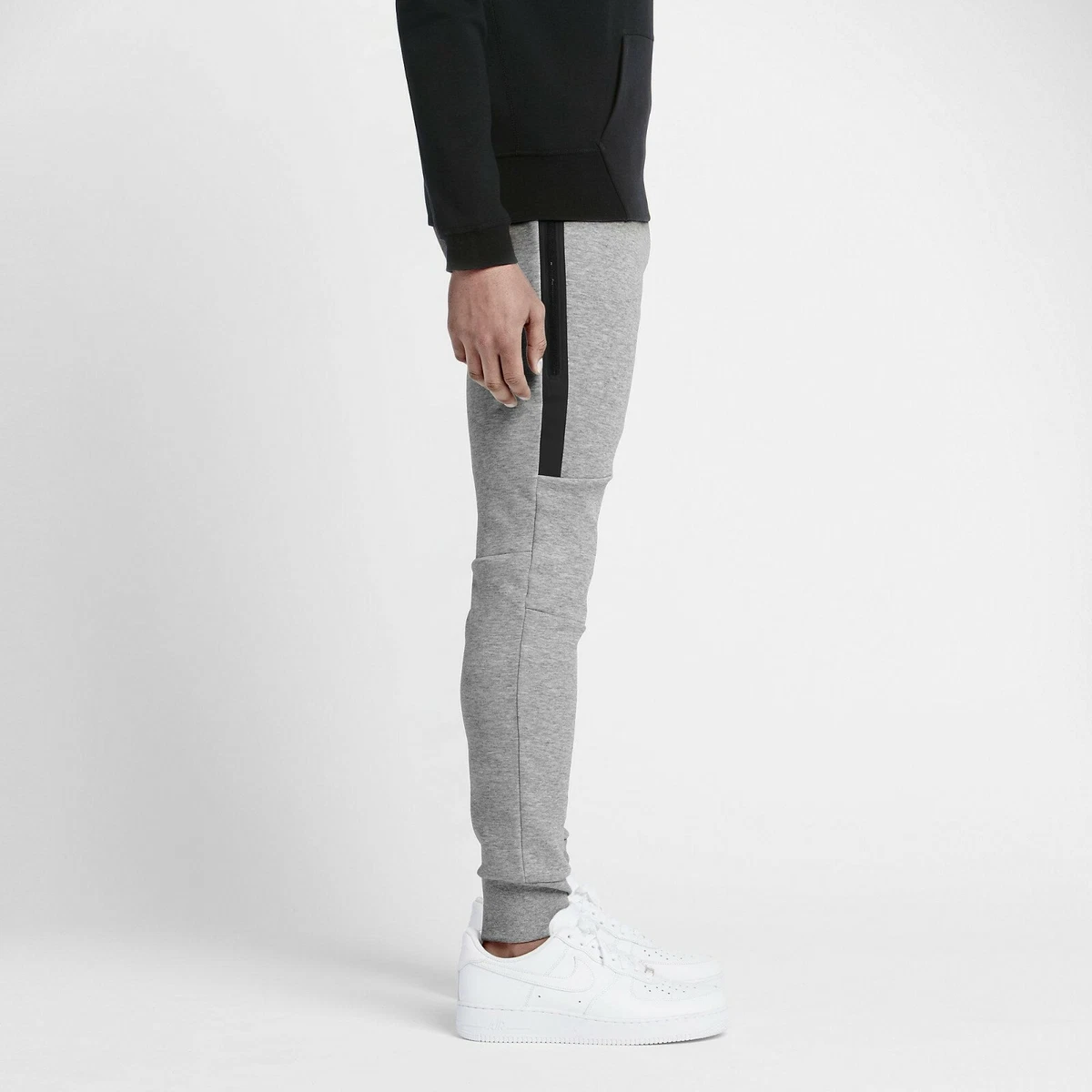 Nike Tech Fleece Pants (Dark Grey Heather/Black/White)