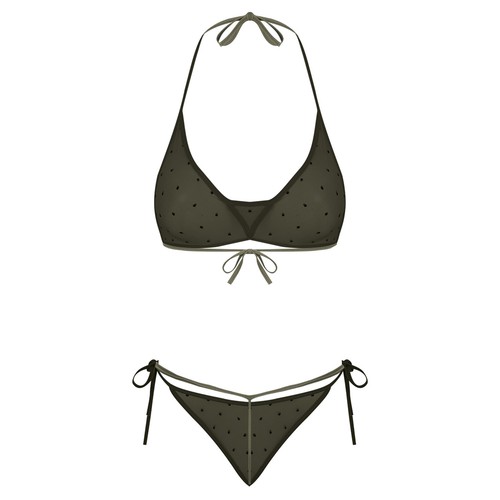 Women's Bra And Briefs Transparent Lingerie Set See Through Swimsuit Two-piece - Picture 14 of 25