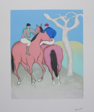 CESETTI GIUSEPPE SERIGRAFIA FIRMATA GRANDE MAESTRO MAREMMANO DEL 900 ITALIANO