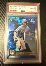 2022 Bowman Chrome Sapphire Edition Bobby Witt Jr Rookie PSA 10 GEM MINT RC #77