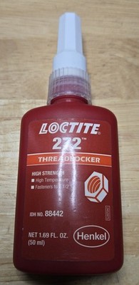 Loctite 272 Red High Strength High Temp Threadlocker 50mL 88442 Use By 08/21