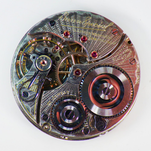 Illinois Watch Co Bunn Special, Pocket Watch Movement Parts Repair, Runs