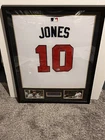 Chipper Jones Autographed Framed MLB Jersey Atlanta Braves Beckett BAS