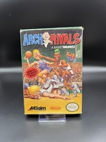 Arch-Rivals (Acclaim, 1990) Juego NES con Caja y Manual ~ Probado y Manual