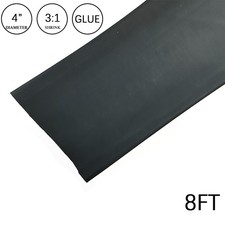3:1 Heat Shrink Tubing 4" 8FT Black Glue Waterproof Dual Wall Wires Wrap