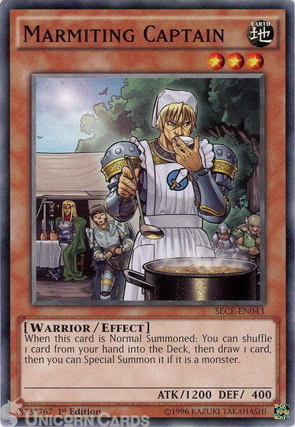 SECE-EN043 Marmiting Captain Common 1st Edition Mint Yu-Gi-Oh! Card