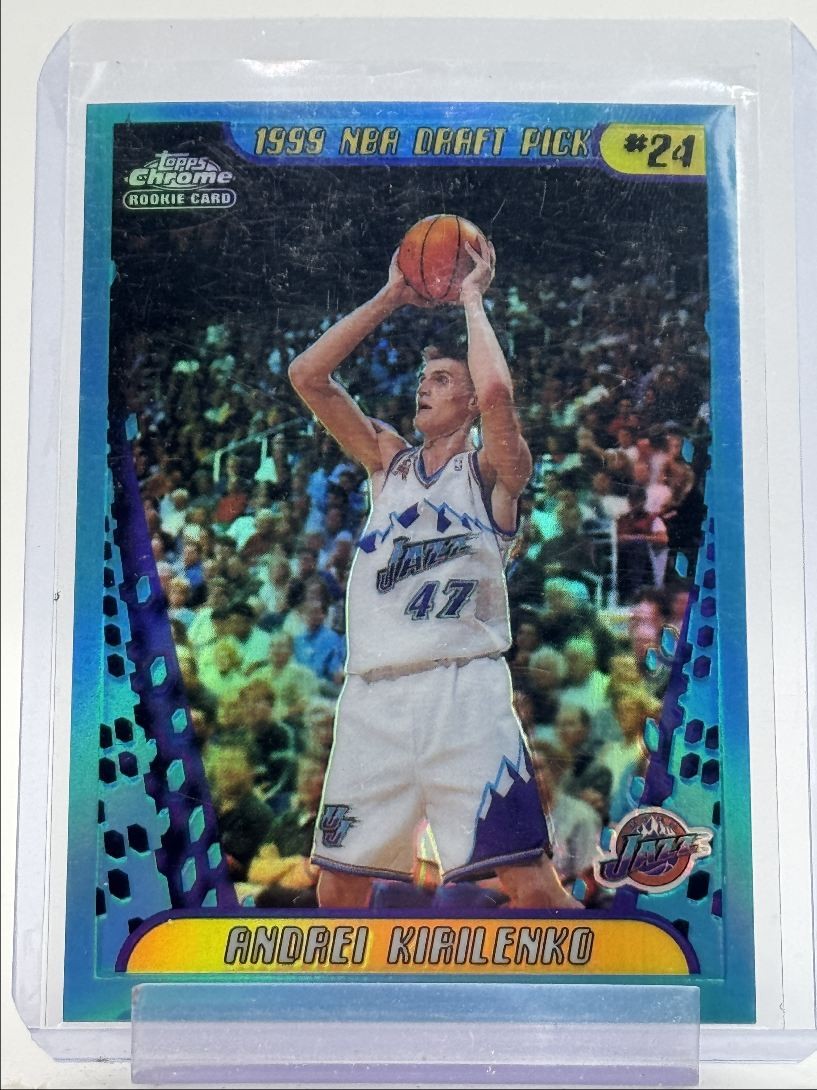 ANDREI KIRILENKO 2001-02 TOPPS CHROME ROOKIE NBA DRAFT REFRACTOR RC Q2371