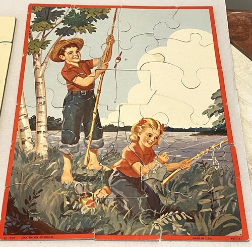Vintage Lot of 4 Puzzle,Palyskool, Statemeyer Syndicate1958 #M - Picture 2 of 18