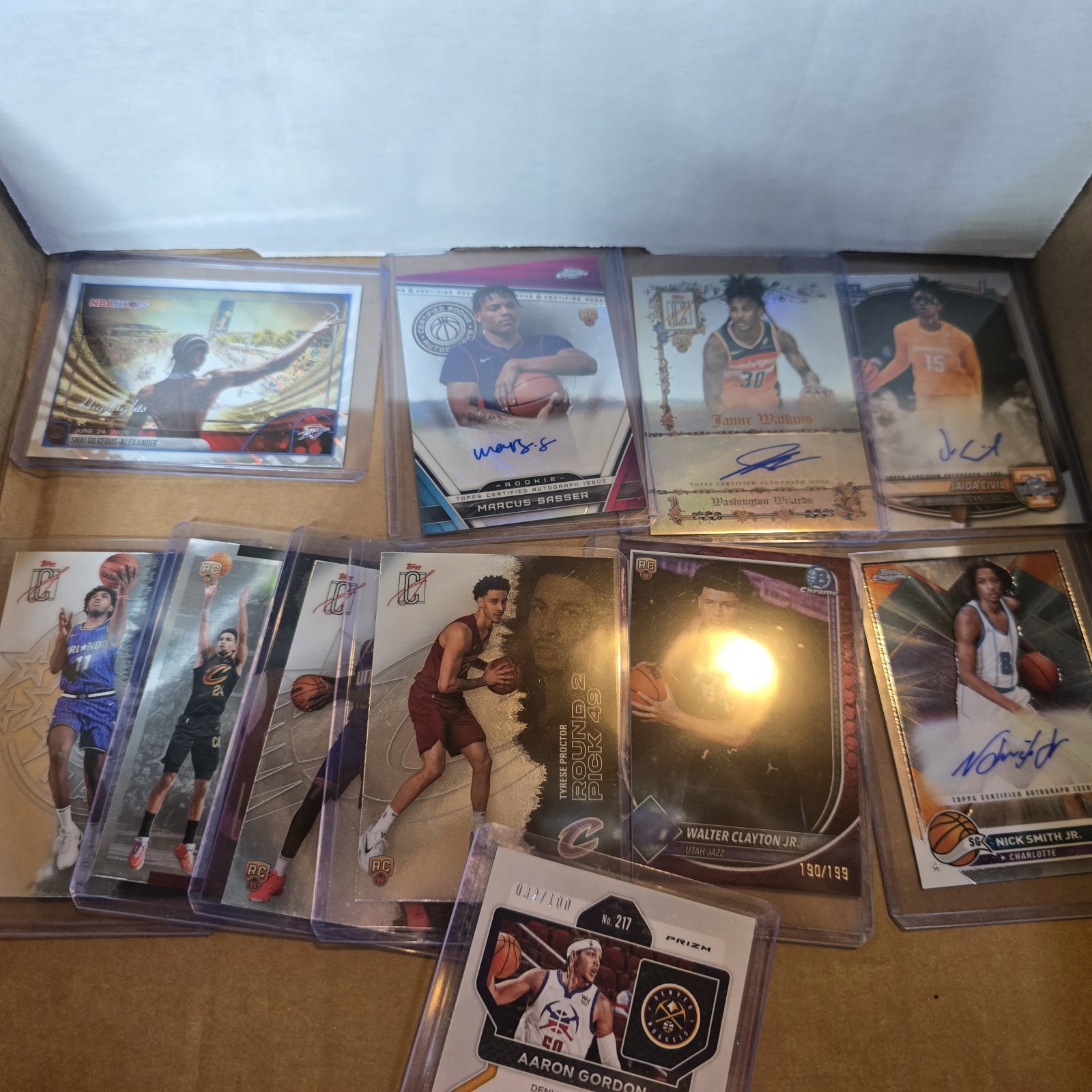 Sports Card Lot Collection Prizm Auto # Rookie Football Basketball Wembanyama view 10