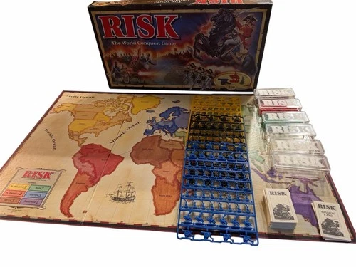 Vintage 1993 Risk Board Game by Parker Brothers The World Conquest Board Game