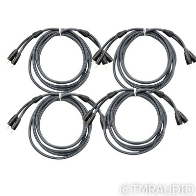 AudioQuest Tower RCA Cable; 2m Stereo Interconnect; Lot of 4