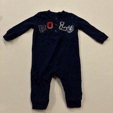 NWT Polo Ralph Lauren Navy Baby Boys 6 Months Cotton Mesh Polo Coverall