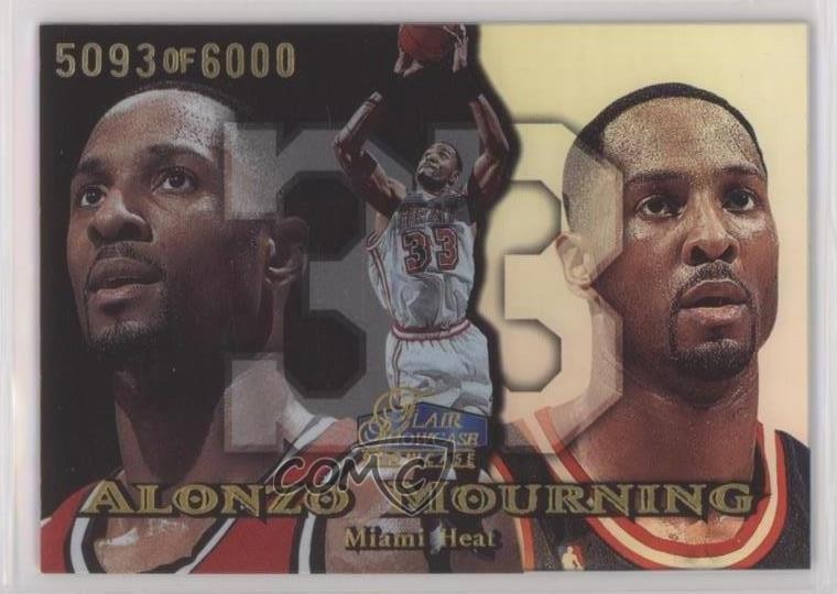 1998-99 Flair Showcase Row 1 5093/6000 Alonzo Mourning #62 HOF 0e5c