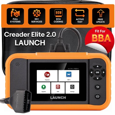 LAUNCH Creader Elite 2.0 BBA Bi-Directional Diagnosis Scan Tool Fit for BENZ BMW