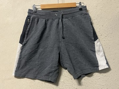 Valor Collective Men's Active Panel Shorts Athletic Gray Black White Size S