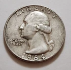 1964‑D Washington Quarter • 90% Silver • MM + Motto Anomalies • X121