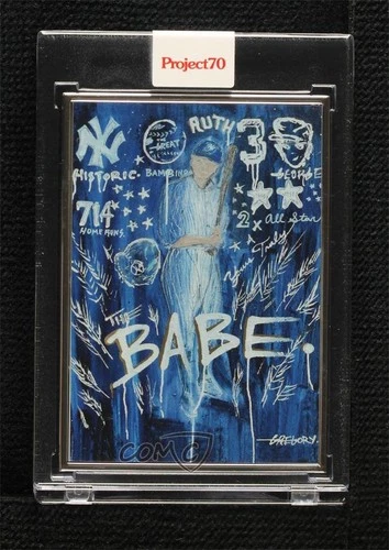2021 Project 70 Artist Proof Silver Frame /51 Babe Ruth by Gregory Siff #471 HOF