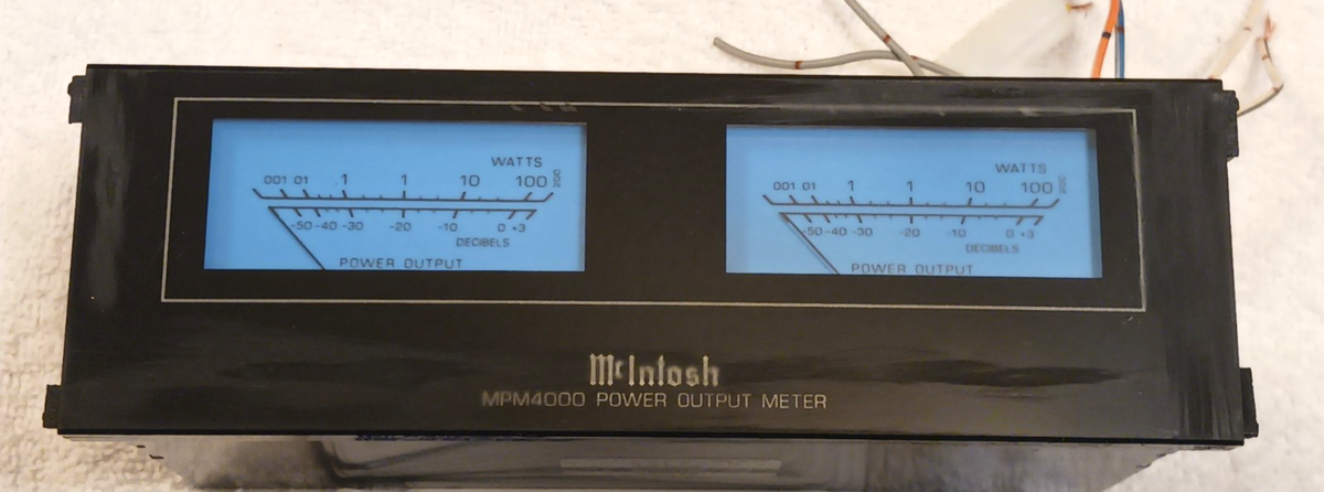 OLD SCHOOL MCINTOSH MPM4000 METER NEW BULBS WORKS PERFECTLY