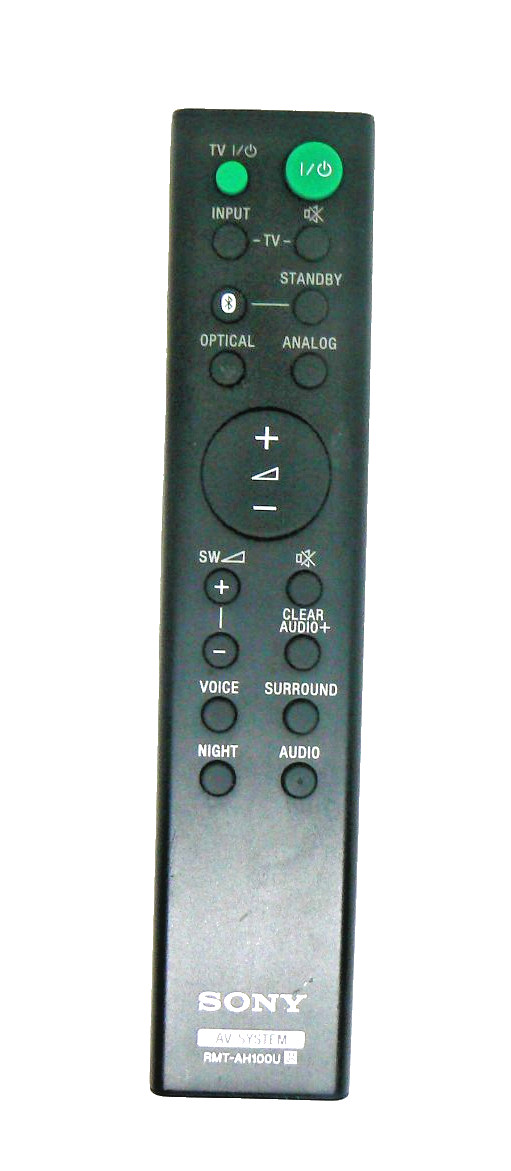 Original Sony Remote Control RMT-AH100U For HT-CT180 SA-CT180 SA-WCT180