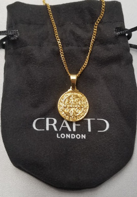 Craftd London Saint Benedict Pendant Necklace 20''