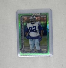 2025 Topps Chrome Football Quinnen Williams Green Leather /99 #72