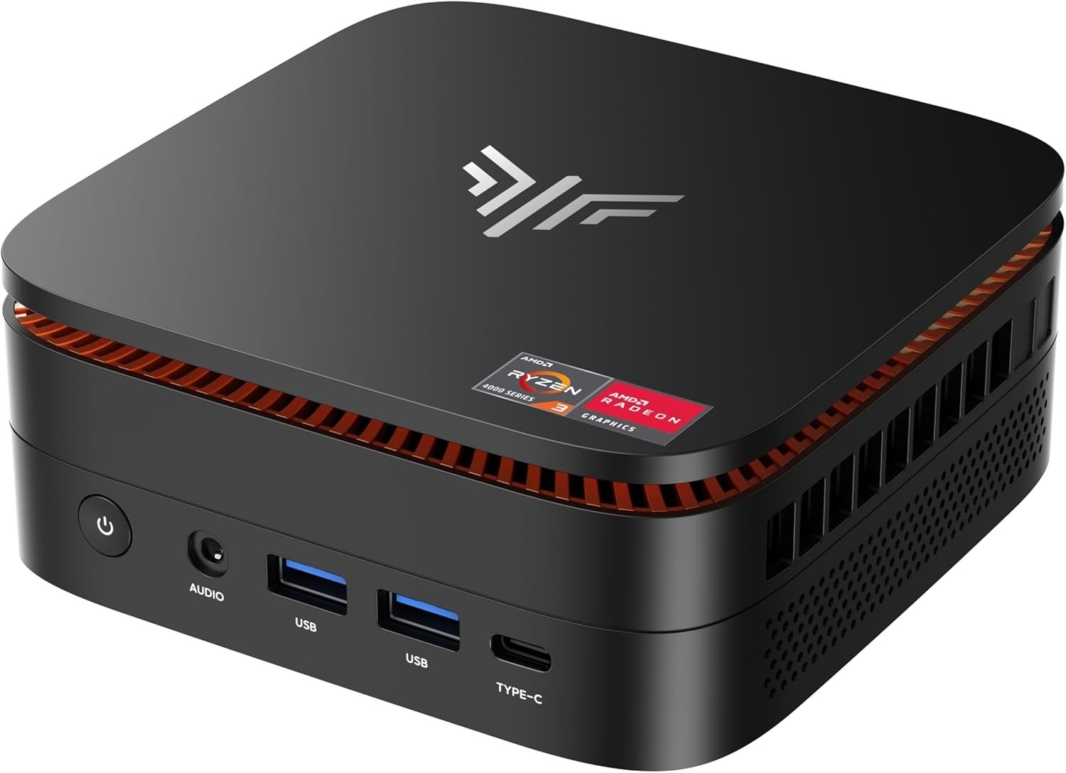 NIPOGI 4K Mini PC AMD Ryzen 3 4300U 8GB DDR4 256GB SSD Windows 11 PRO WIFI 5 BT