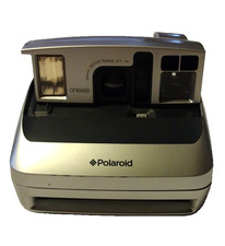 Vintage Polaroid One 600 Instant Film Camera Silver Untested Retro B2