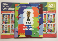 Panini FIFA World Cup 2026 Hardcover Football Sticker Album + Multi Sets x2