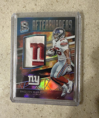 Saquon Barkley 2019 Panini Spectra Afterburners Nebula Prizm /2 MEM AB-3