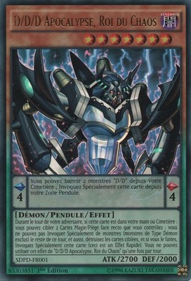Yu-Gi-Oh! - D/D/D Apocalypse, King of Chaos - MINT/NMINT - FR - 1st
