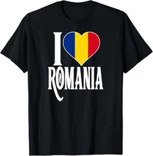 Romanian pride I love Romania flag t-shirt