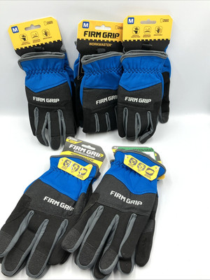 Firm Grip Workmaster Work Gloves, Medium and XL Touch Screen, Quick Fit, 5 Pairs