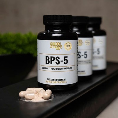 Golden After 50's BPS-5 formula supports healthy blood pressure