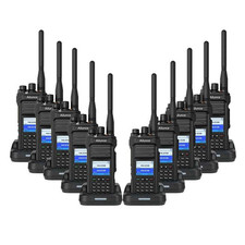 10 Retevis HA1UV Ham Handheld Walkie Talkie Dual Band FM IP67 2800mAh Radio