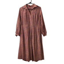 Lightweight collar midi shirt dress 