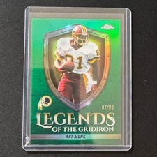 🎮MA 2025 TOPPS CHROME FOOTBALL Legends of the Gridiron GREEN /99 ART MONK