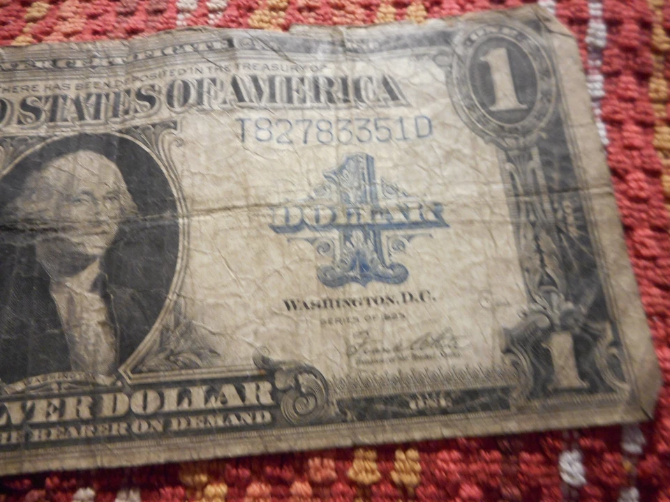 1923 $1 Silver Certificate – “Horse Blanket” Note –  - Image 4 of 4