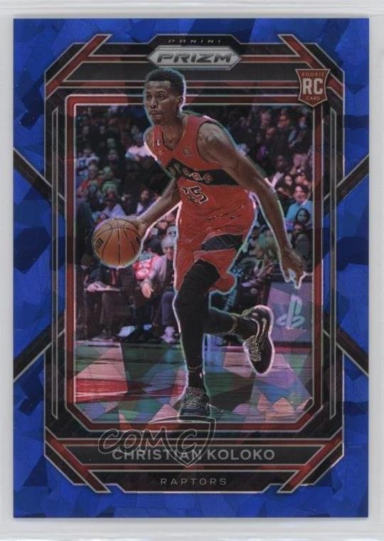 2022-23 Panini Prizm Blue Ice Prizm 22/125 Christian Koloko #265 Rookie RC 1cc7