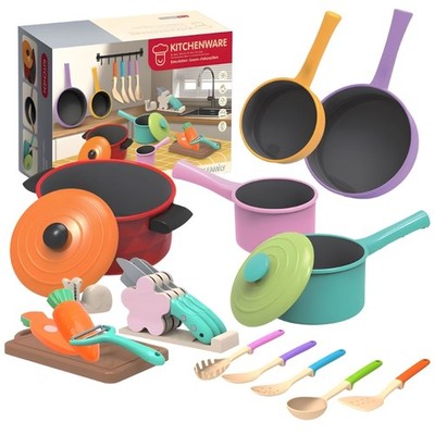 Bright Color Learning Pretend Play Cooking Tools For Home Or Classroom