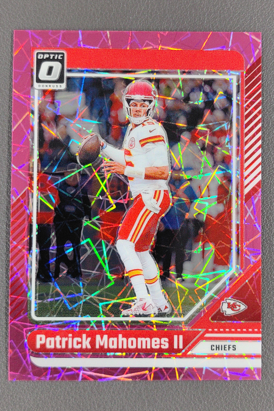 2024 Panini Donruss Optic Patrick Mahomes II Pink Velocity 01/80 #94