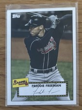 Topps 2021 Freddie Freeman #T52-42 Atlanta Braves 1952 Topps Redux Insert Card