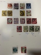 Great Britain Vintage Collection Of 19 Stamps, 1887 - 1892