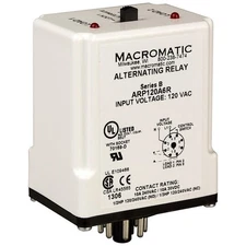 MACROMATIC ARP120A6R Alternating Relay,120VAC,SPDT 6MPP1