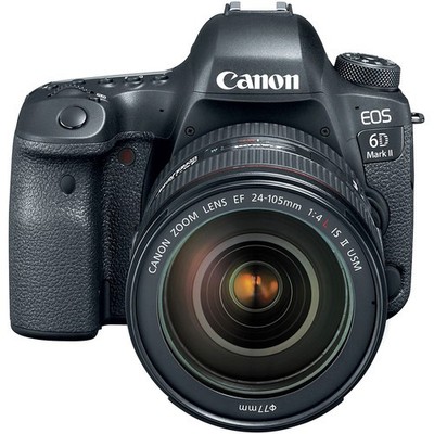 Canon EOS 6D Mark II 26.2MP DSLR Camera with EF 24-105mm f/4L IS